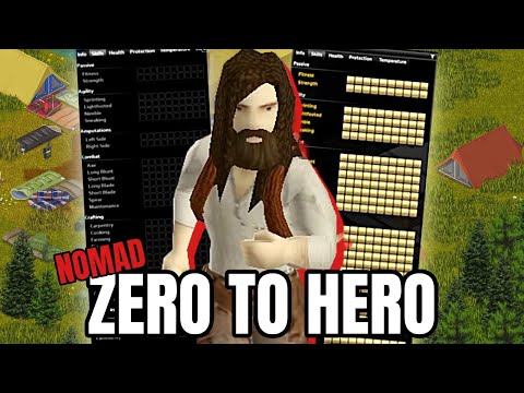 Can You Survive a Zero‑Stat Nomad Run in a Tent? | Project Zomboid Build 42