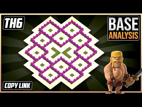 THE BEAST TH6 HYBRID/TROPHY [defense] Base 2025!! TownHall-6 Hybrid Base Design – ClashofClans (COC)