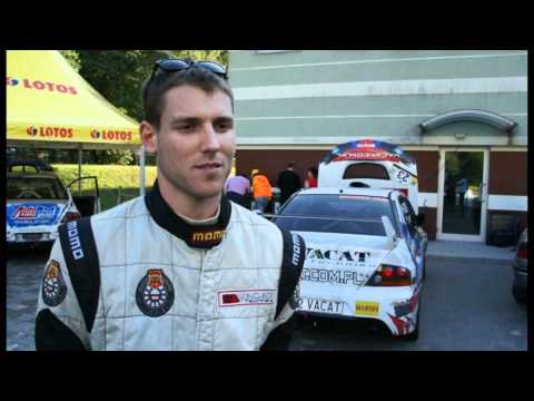 Rafał Grzesiński - Mitsubishi Lancer Evo IX - GSMP Sopot 2011 - wywiad po sobocie