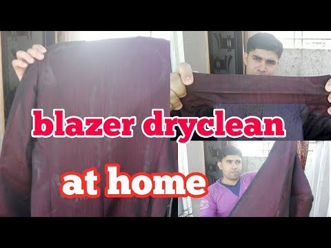 How to wash blazer at home, coat dry clean at home (...