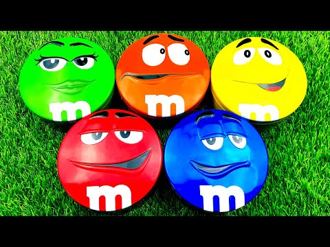 4 minutos de ASMR para desempacar Skittles y M&M'S arcoíris | Chocolates de la Patrulla Canina