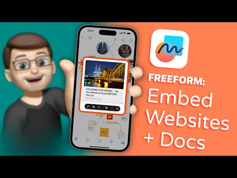 Freeform: Embedding Websites and Attaching Documents  |  Complete Guide for iPhone (6/9)
