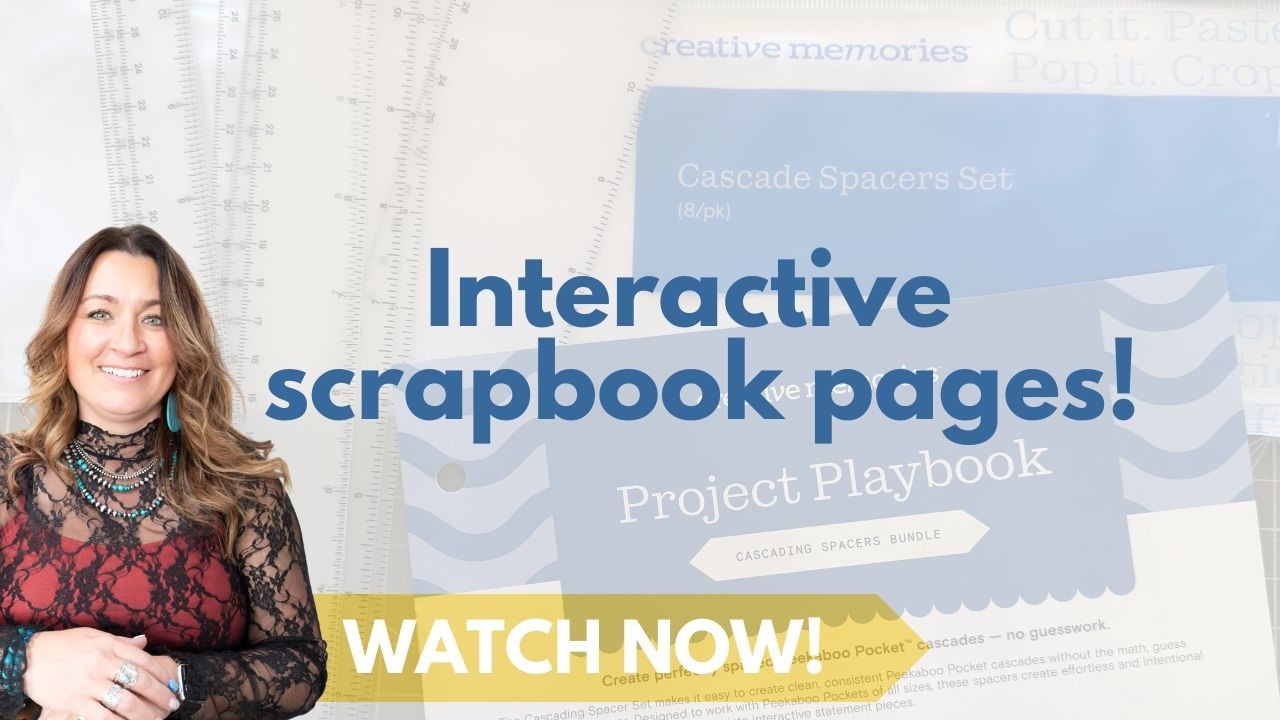 Cascade Scrapbook Page Tutorial | How to Use Creative Memories Cascade Spacers