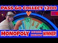 PASS GO COLLECT 200 On The NEW MONOPOLY BIG WHEEL RAILROADS SLOT MACHINE At COUSHATTA CASINO
