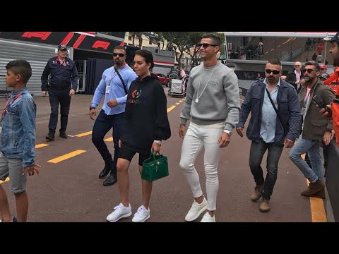 Ronaldo meets F1 racing driver Lewis Hamilton in Monaco
