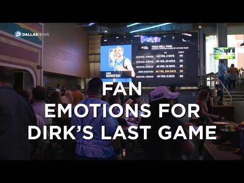 Dirk Nowitzki's last game brings emotions for locals at watch party