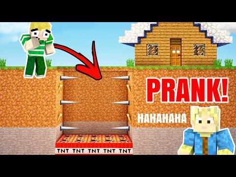 Prank World #01: VILD TNT PRANK PÅ EMIL! - Dansk Minecraft