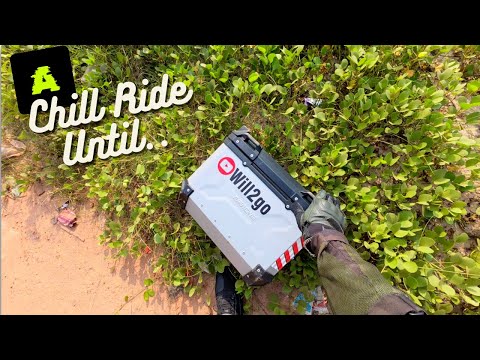 My Pannier Fell Off While Riding! | A Chill Beach Ride turns into Safety Lesson.