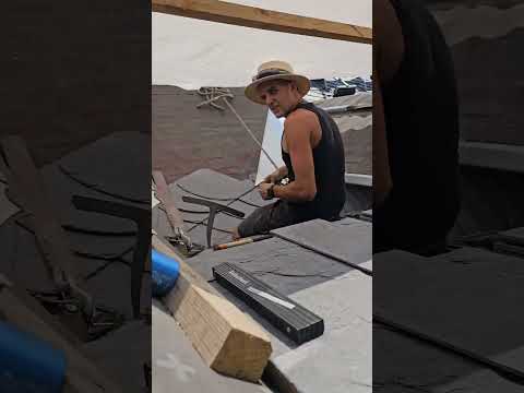 Bautagebuch 27.06.2024 - Schieferdach Halle - Altdeutsche Schieferdeckung