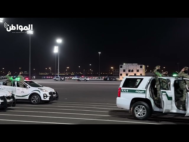 جانب من استعراض قوات أمن الحج أمام وزير الداخلية