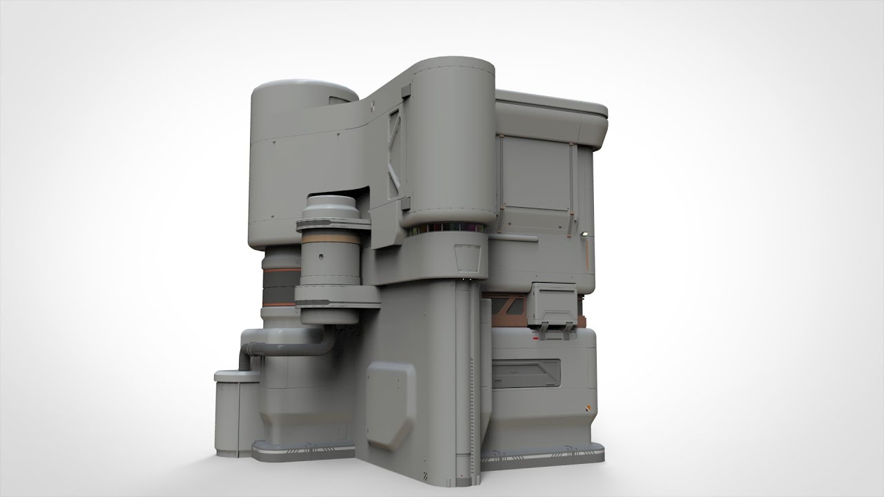 Sci-fi architecture 11 3D Model