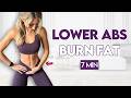 7 Min INTENSE LOWER ABS Challenge Workout At Home No Equipment No Repetition