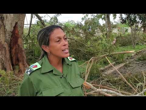 Afectaciones en Mayarí luego del huracán Melissa.