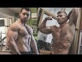 Two Russian Muscle Monsters Training And Flexing Together
