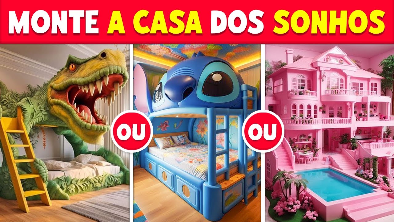 O Que Você Prefere? | Construa a CASA dos Seus SONHOS 🏠🌈💞 | Heroi Quiz