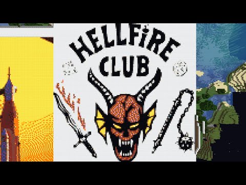 Stranger Things S4 Hellfire Club - Minecraft Mapart
