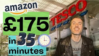 I made a QUICK and EASY £175 at Tesco in 35 Minutes, Amazon FBA UK