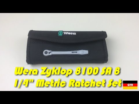 German Tool Reviews: Wera 8100 SA 8 Zyklop 1/4\" Drive Metric Ratchet Set