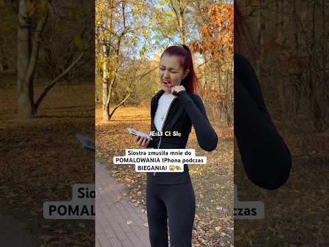Siostra zmusiła mnie do POMALOWANIA IPhona podczas BIEGANIA! 😱🎨*Pomocy!*