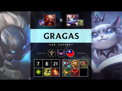 Gragas Support vs Yuumi - TW Master Patch 25.15