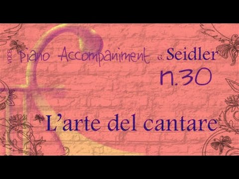 Seidler n.30 - Piano Accompaniment (Play-Along)