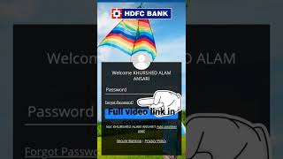 HDFC Netbanking password reset from mobile 2023