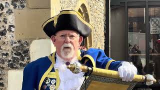 The reading of the VE Day 80th anniversary proclamation at St Albans Clock Tower