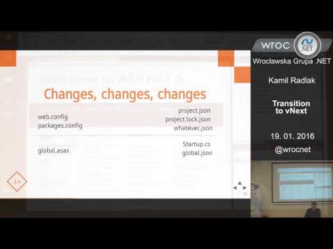 Spotkanie 84: Kamil Radlak - Transition to vNext