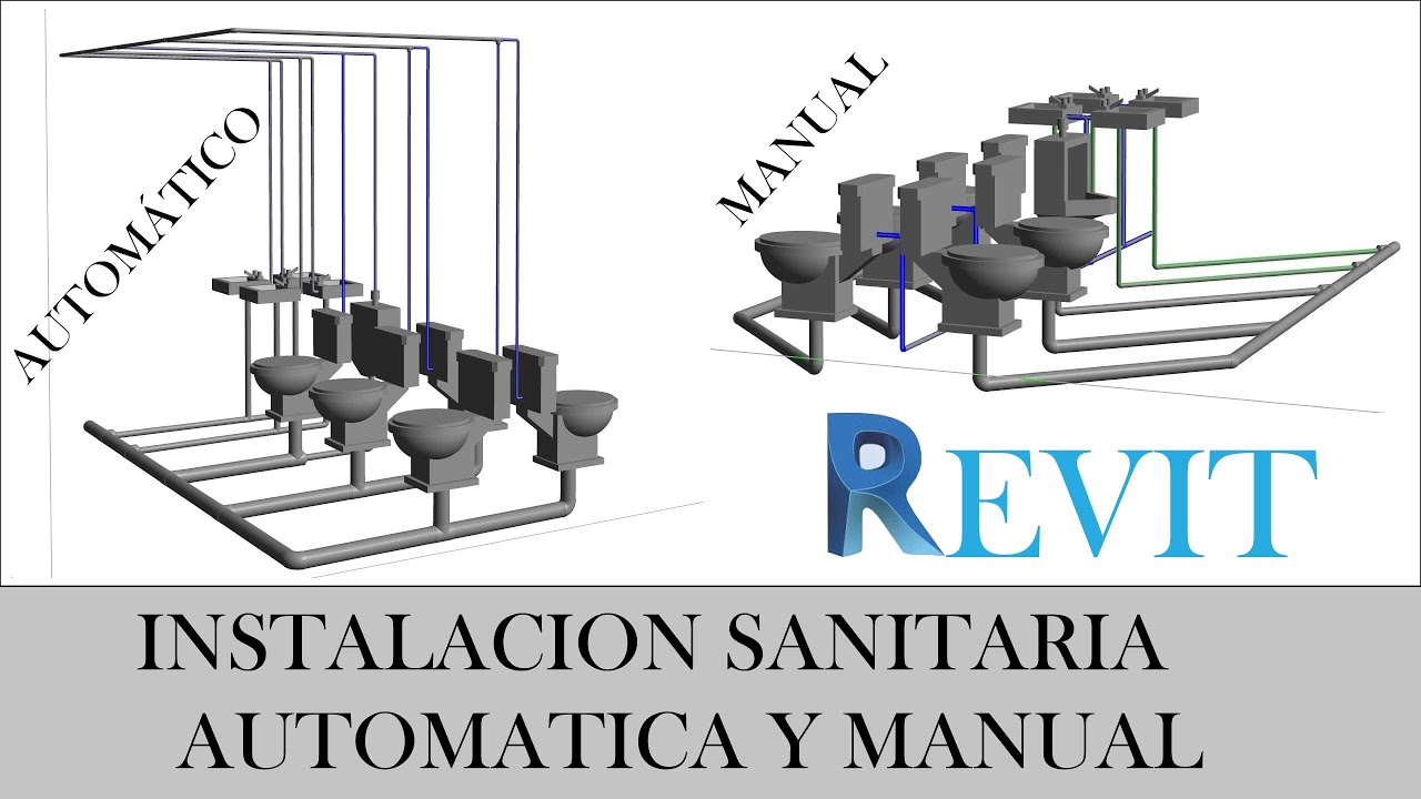 INSTALACIONES SANITARIAS AUTOMATICA Y MANUAL - REVIT - TUTORIAL