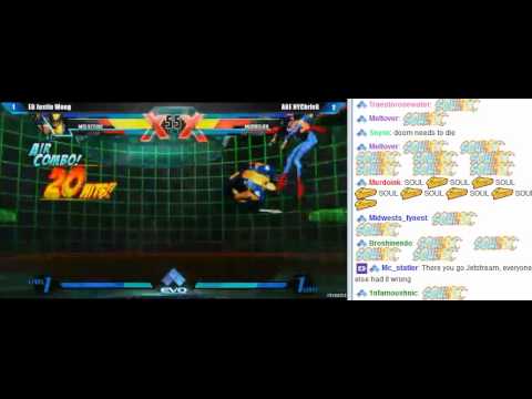 EVO UMVC3 2013 Losers Quarterfinal EG Justin Wong vs AGE ChrisG