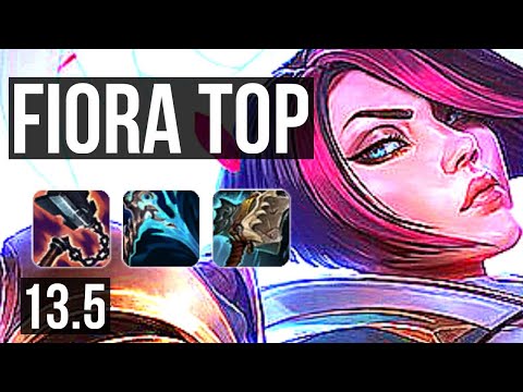 FIORA vs GRAVES (TOP) | 7 solo kills, 13/2/6, 1.2M mastery, Legendary | KR Diamond | 13.5