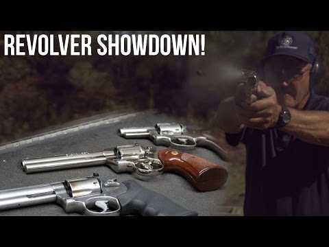 Revolver Showdown! Colt Python vs. S&W L frame vs. Ruger Speed Six| Jerry Miculek