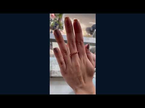 1 CT Seven Stone Ruby Promise Ring