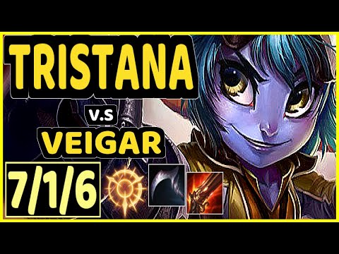 HJäRNAN (TRISTANA) vs VEIGAR - 7/1/6 KDA BOTTOM ADC GAMEPLAY - EUW Ranked GRANDMASTER