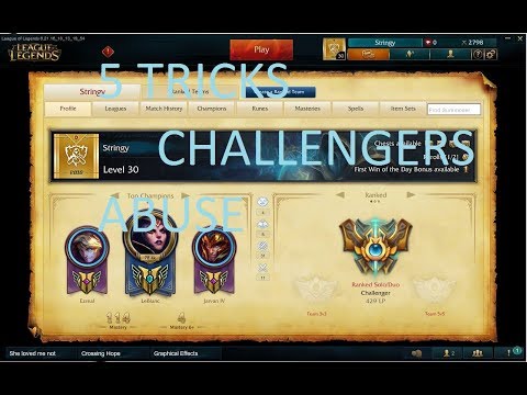 5 tricks challengers abuse for jungling