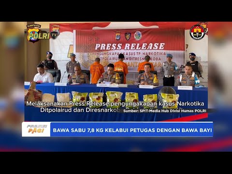 KALTARA PEMBAWA SABU 7,8 KG KELABUI PETUGAS DENGAN BAWA BAYI