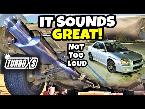 04 Subaru Impreza WRX TurboXS exhaust install