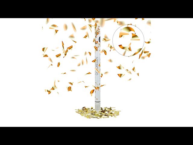 Video teaser for Party Popper 80 cm Gold