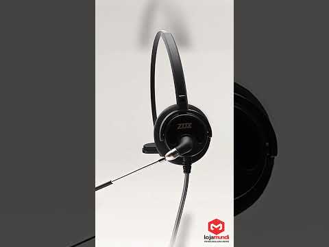 Video do produto Headset Zox HT-50 Amplificado RJ9 Monoauricular com Tubo de Voz Removível
