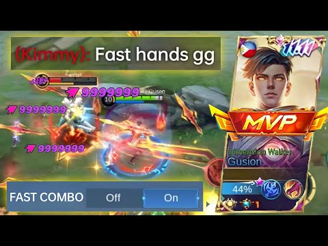 ComeBack! Robotic Finger In MLBB! Gusion Fast Hands Gameplay - Build Top 1 Global Gusion 2022 ~ MLBB