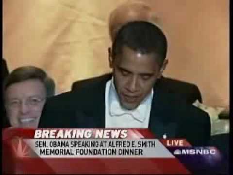 Obama at the Alfred E. Smith Memorial Dinner 10/16/08