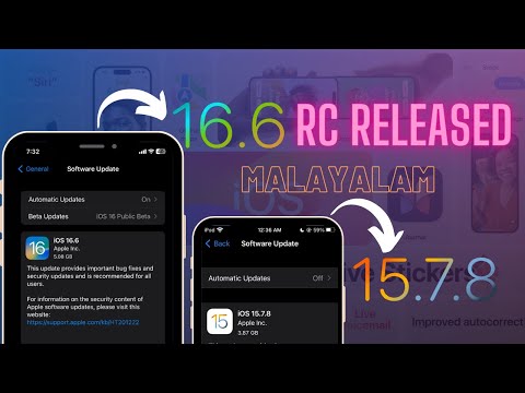 iOS 16.6 RC Released | iOS 15.7.8 RC Released | What’s New | Malayalam