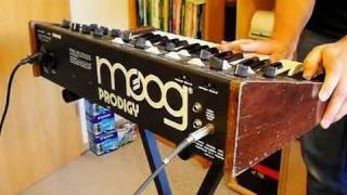 Video thumbnail for Moog Prodigy Analog Synthesizer (1979) sound demo by RetroSound