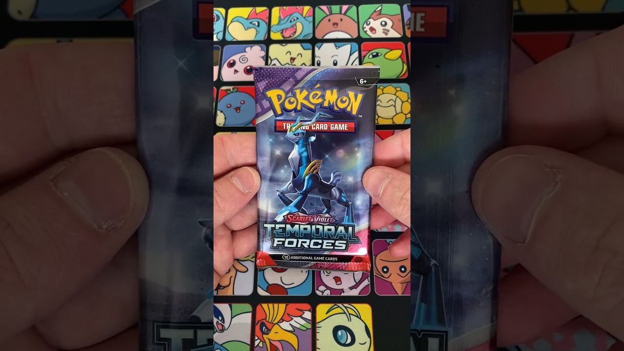 Pokemon Temporal Forces Pack 25 - Miraidon ex, great for my future box deck 😎 #pokemon #miraidon