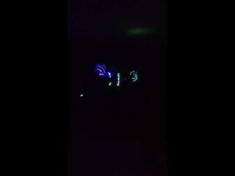LED Devil sticks light show & LED Suspenders - Music Skrille