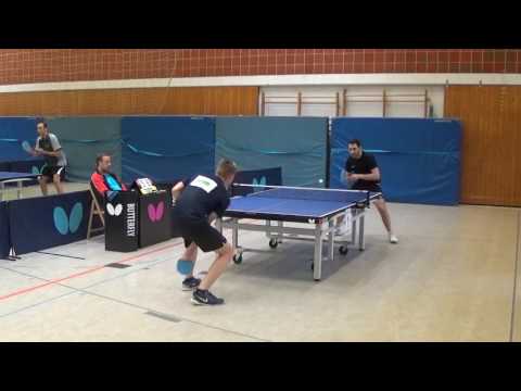 Evgenij Milchin Deutscher Meister 2016 vs Arrow Clickball DM 20170624 Fulda Gruppenspiele Stativ