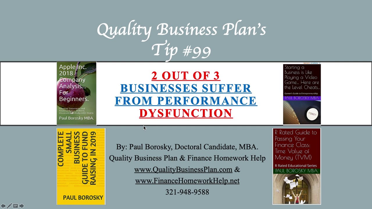 Business Plan Writer 's Tip #99 for Businesses near Baton Rouge, LA.: Performance Evaluation