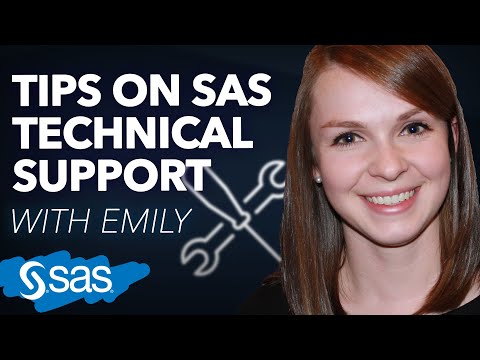 Watch 4 tips for working with SAS Technical Support on YouTube