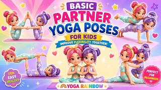 Best Partner Yoga Poses for Children 💖 Easy Family Yoga Routine
