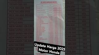 Download lagu Daftar Brosur Harga Motor Honda 2025 Jatim mp3